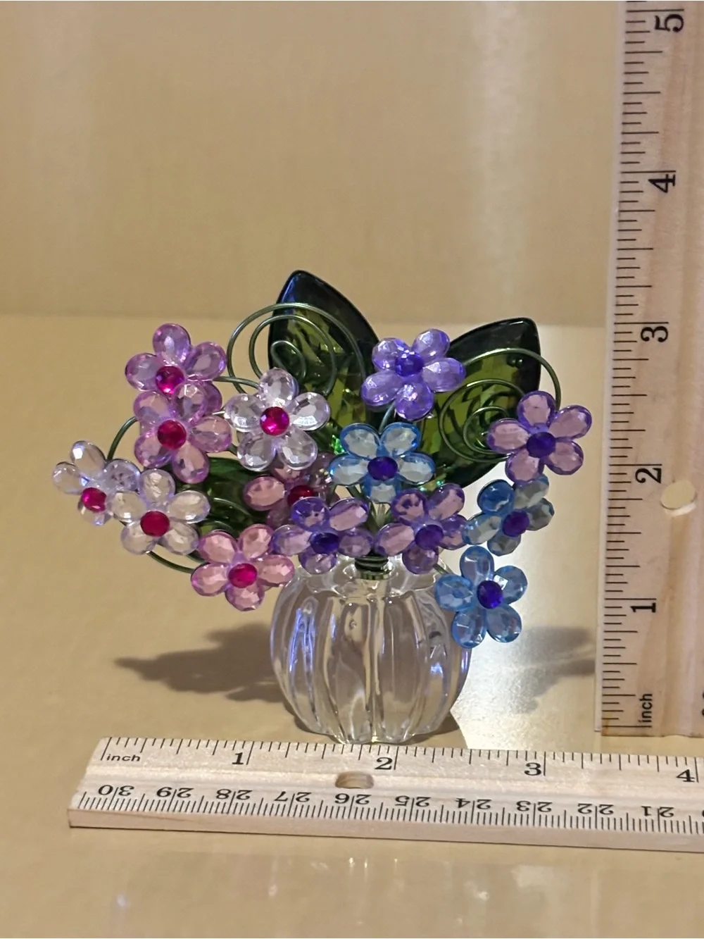 Acrylic Floral Decorative Piece